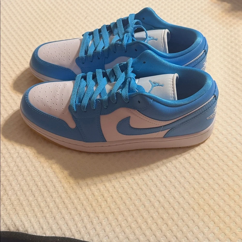 Jordan Men’s Athletic Shoes in White and Blue